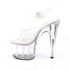 Pleaser - ADORE708 Sandale à bride à la cheville, Pole dance chaussures - Chaussures de pole dance - Transparent Product image